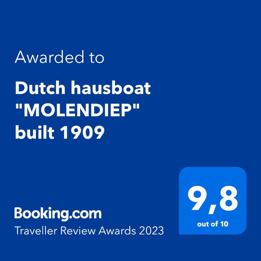 Dutch Hausboat "Molendiep" Built 1909 Mosty Dış mekan fotoğraf